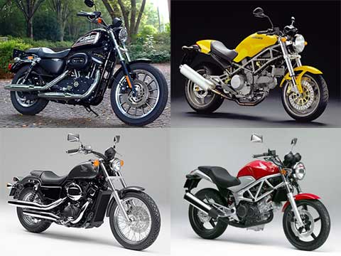 XL883/Monster/VT750S/VTR250